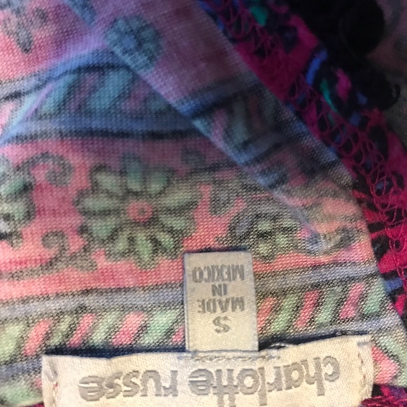 Floral Crop Tank Top open back - Picture 7 of 7